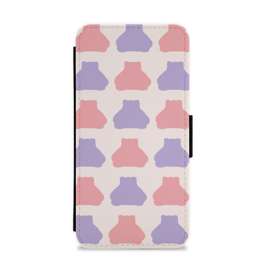 Snorlex pattern Flip / Wallet Phone Case