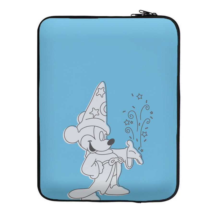 Wizard Mickey Blue Laptop Sleeve