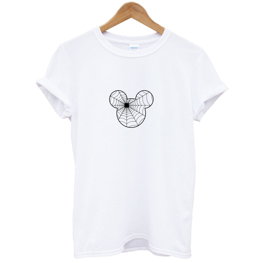 Mickey Mouse Spider Web - Halloween T-Shirt