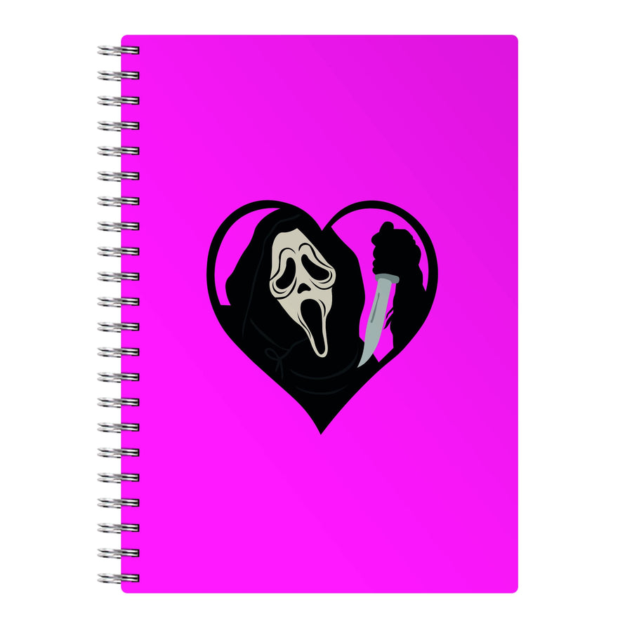 Heart face - Scream Notebook
