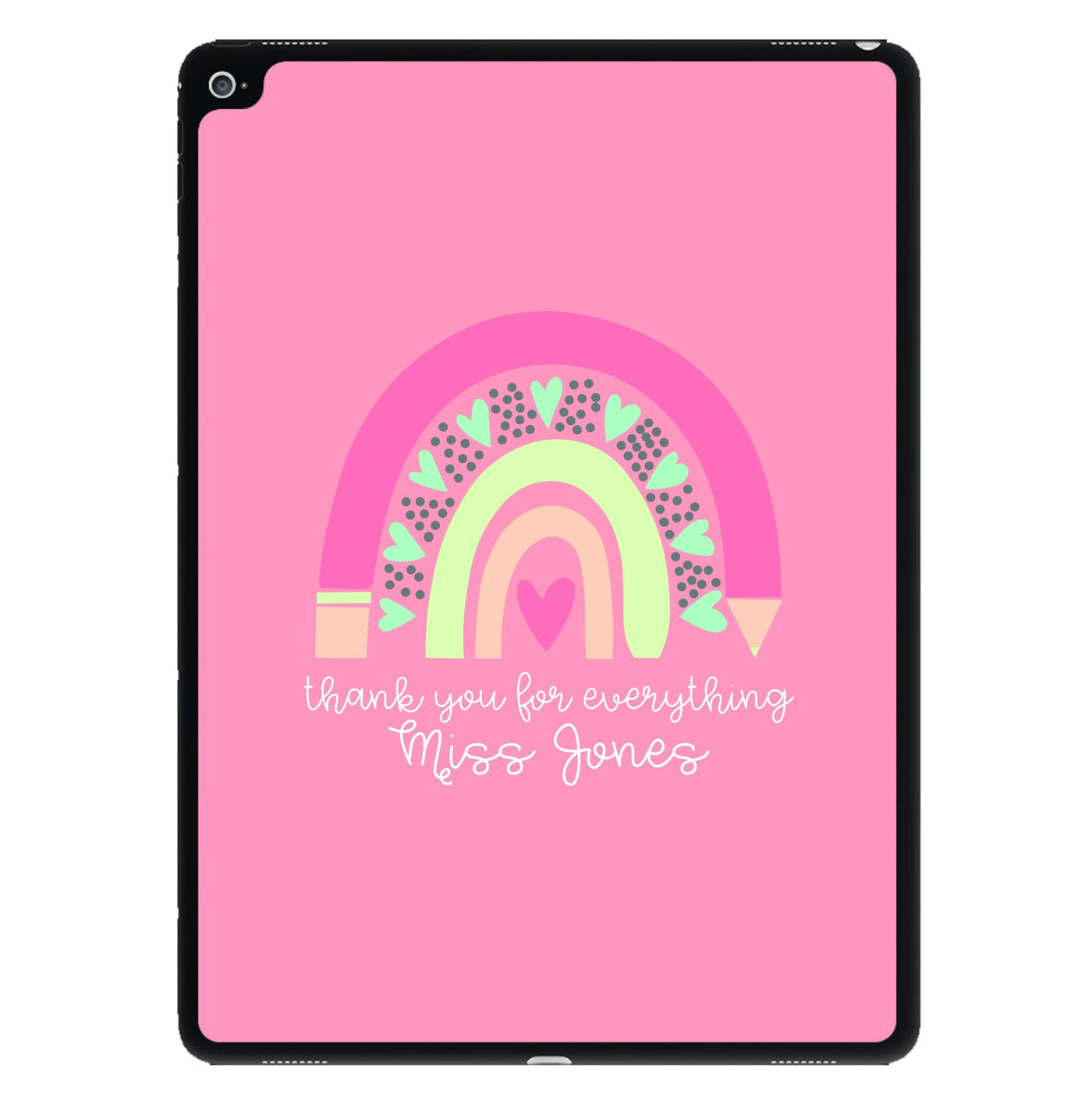Thank You For Everything - Personalised Teachers Gift iPad Case