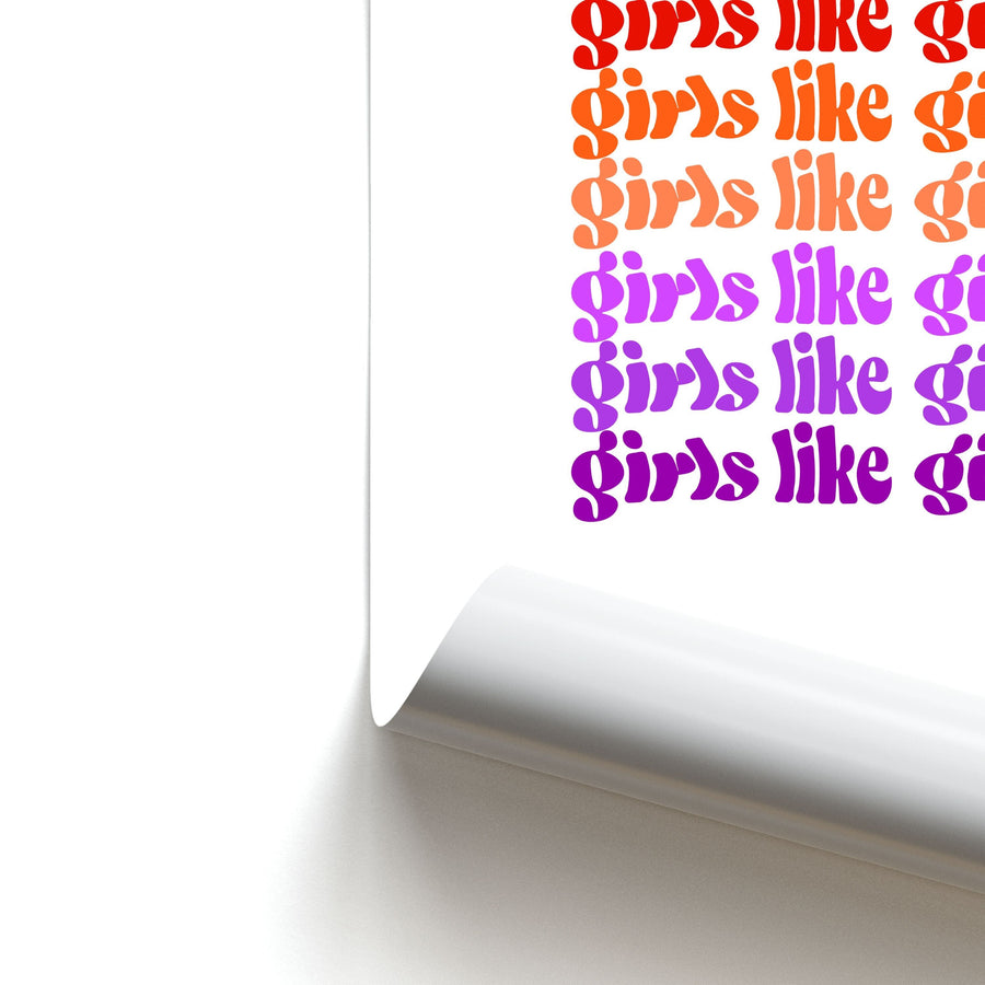 Girls like girls - Pride Poster