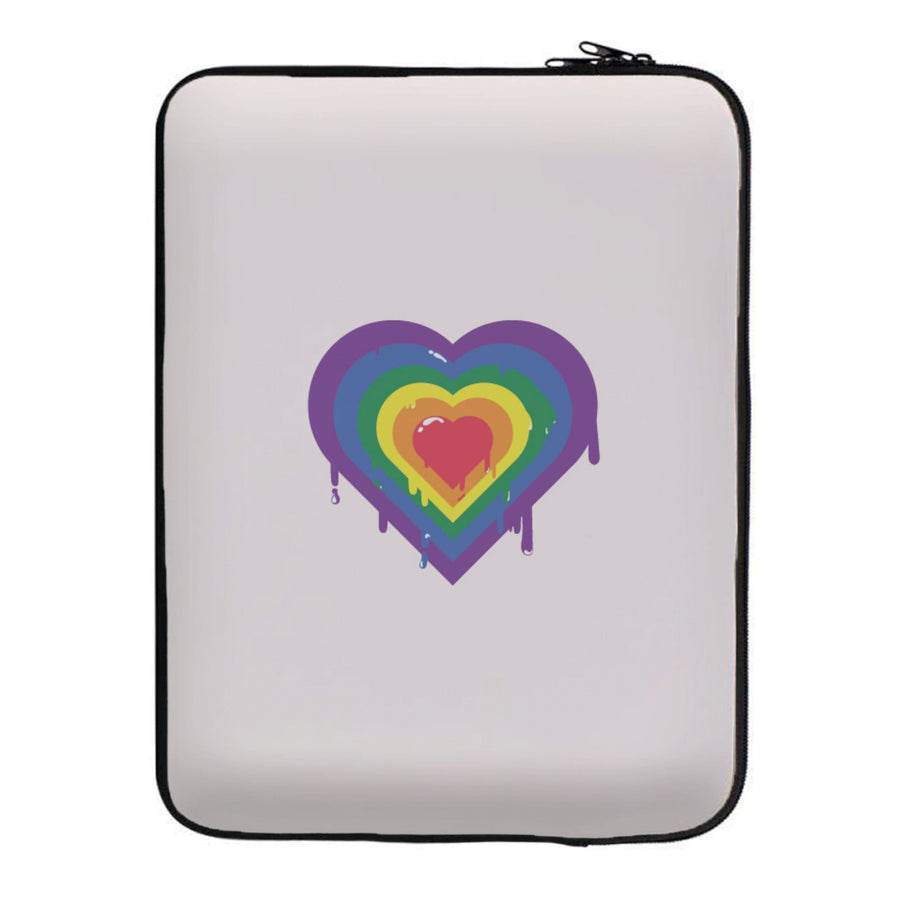 Dripped heart - Pride Laptop Sleeve