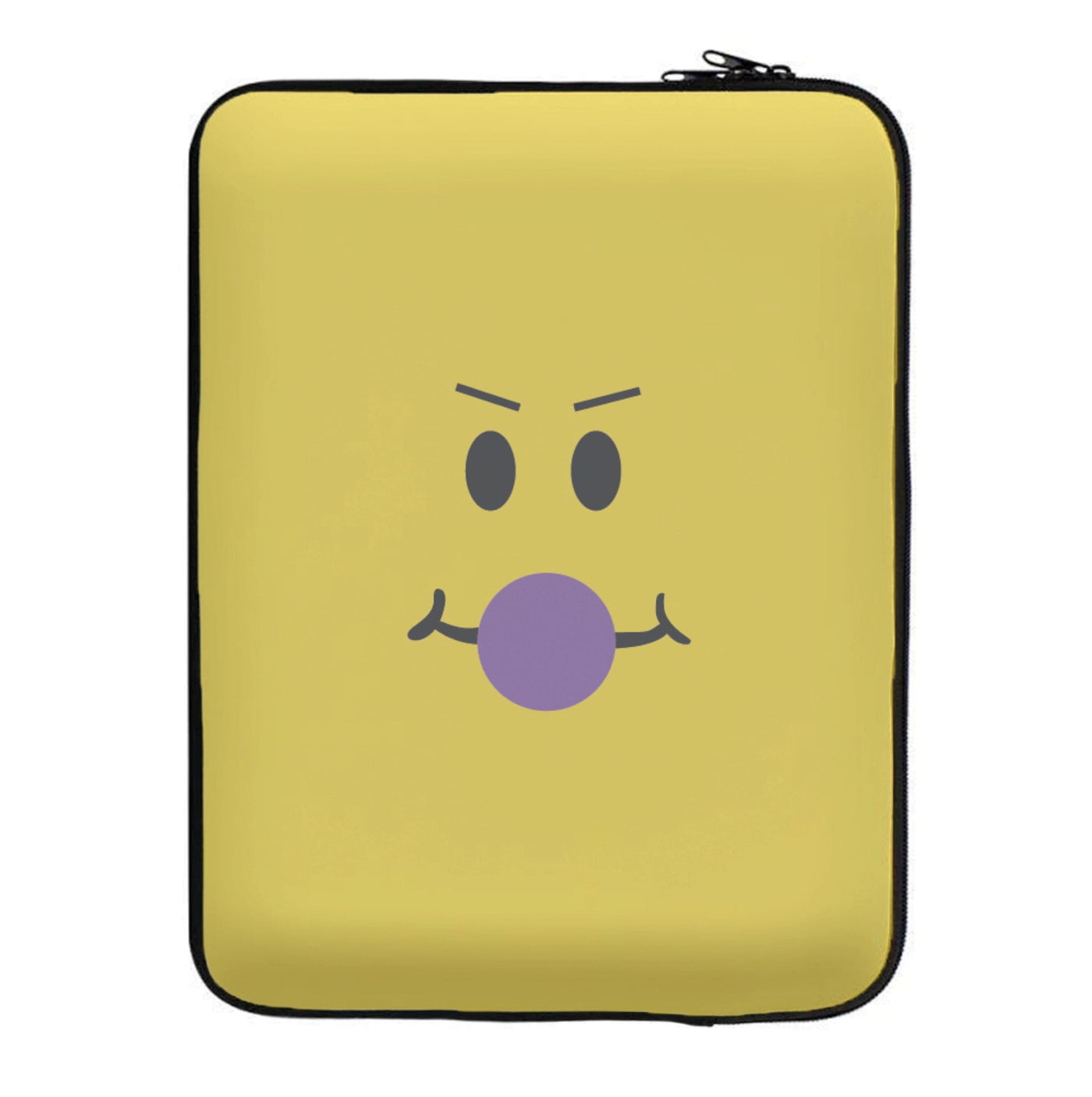 Yellow Face Purple - Roblox Laptop Sleeve