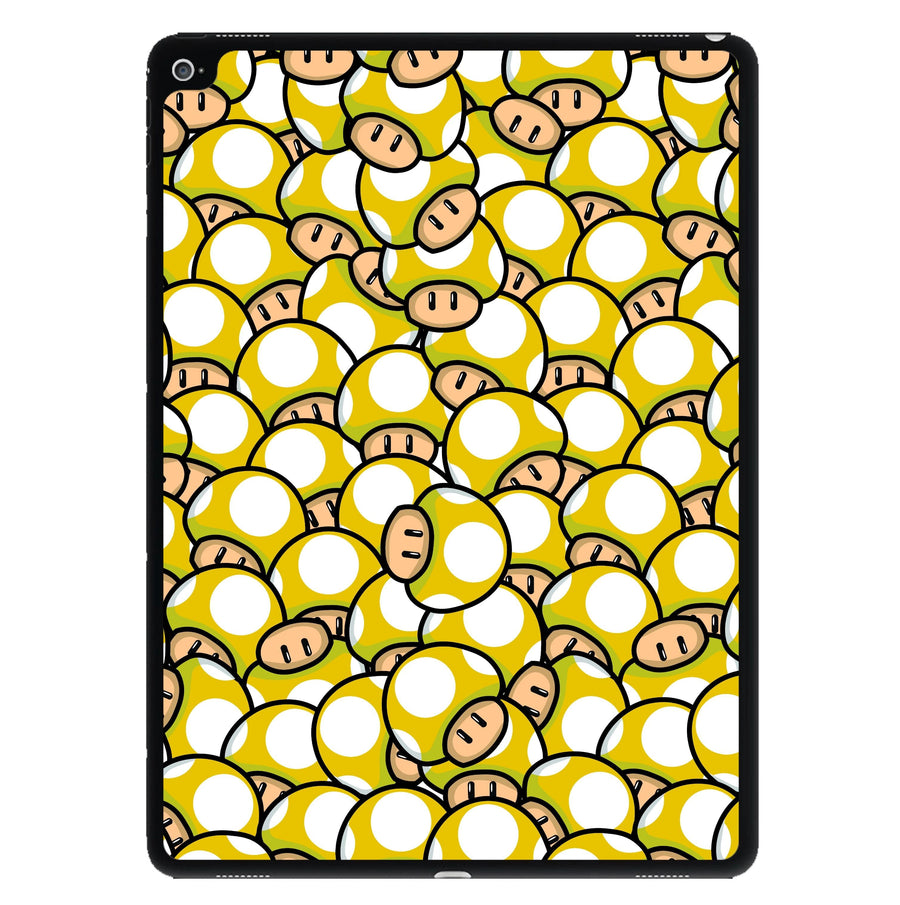 Mushroom Pattern - Yellow iPad Case