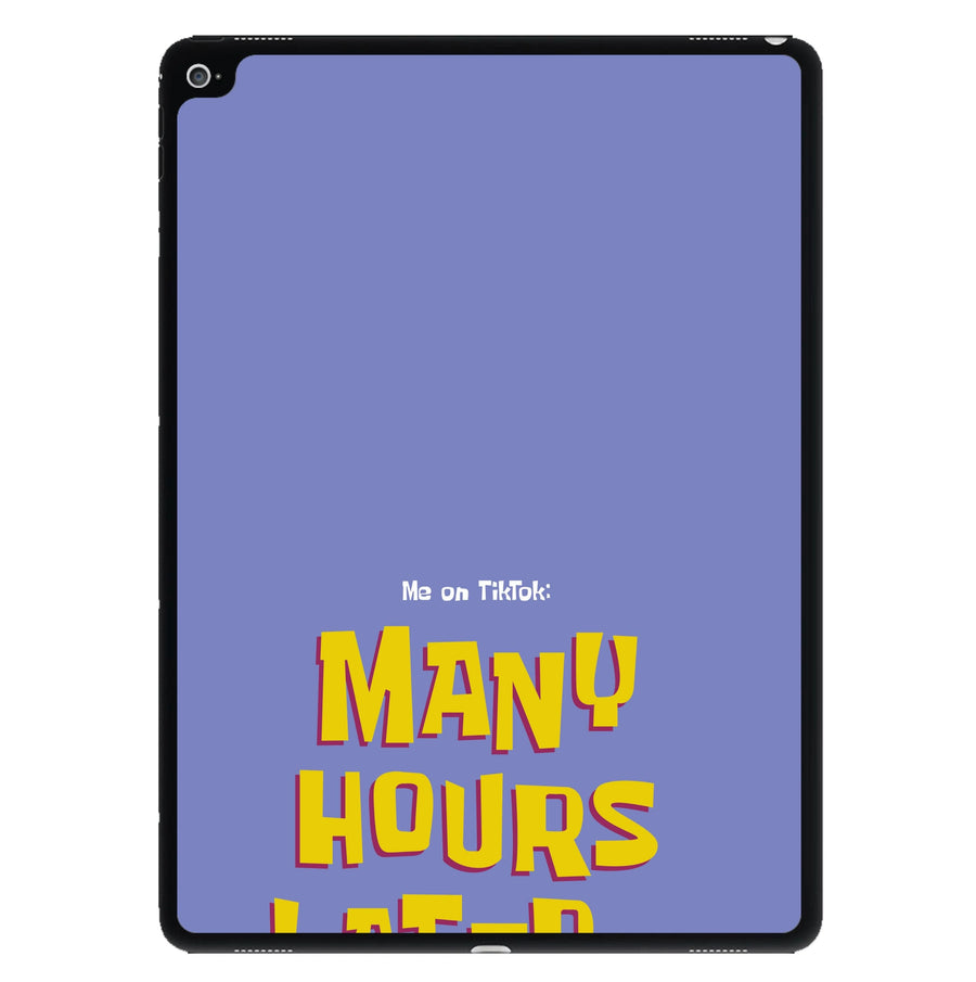 Many Hours Later - Spongebob iPad Case