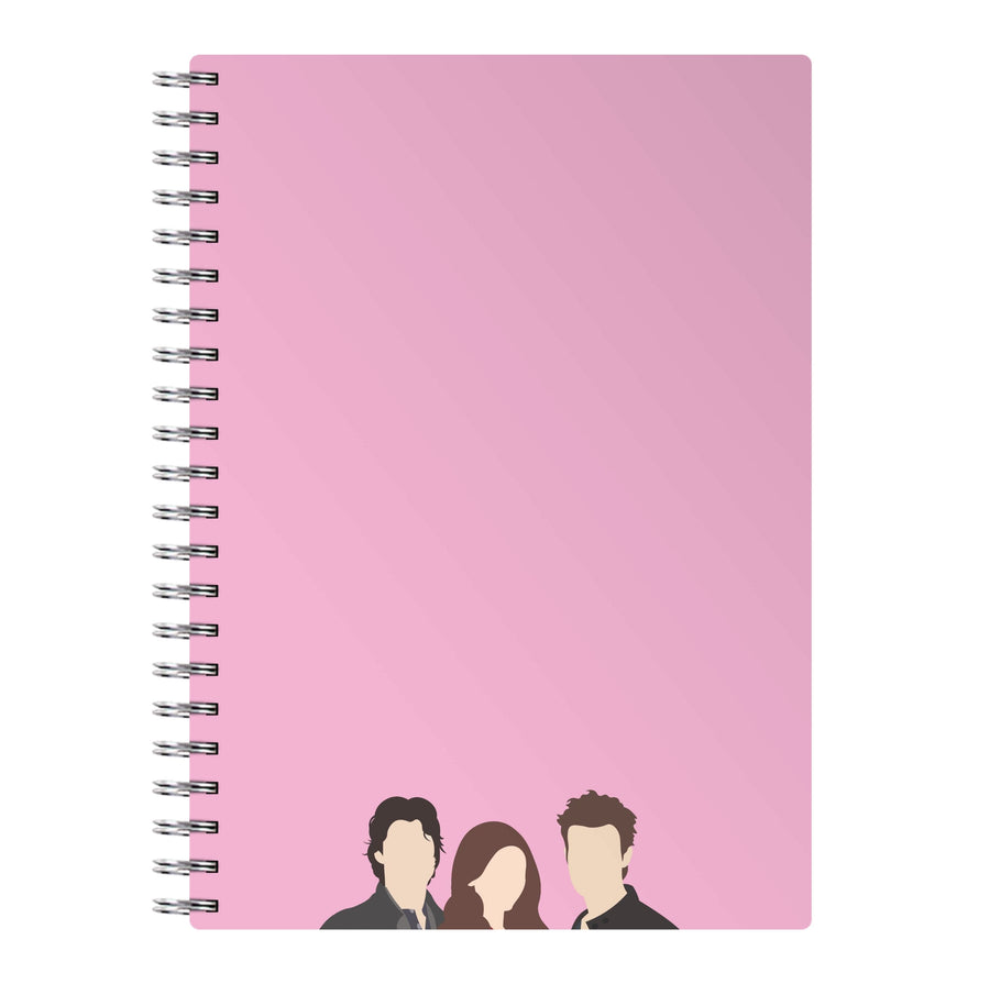 Elena, Damon And Stefan - Vampire Diaries Notebook
