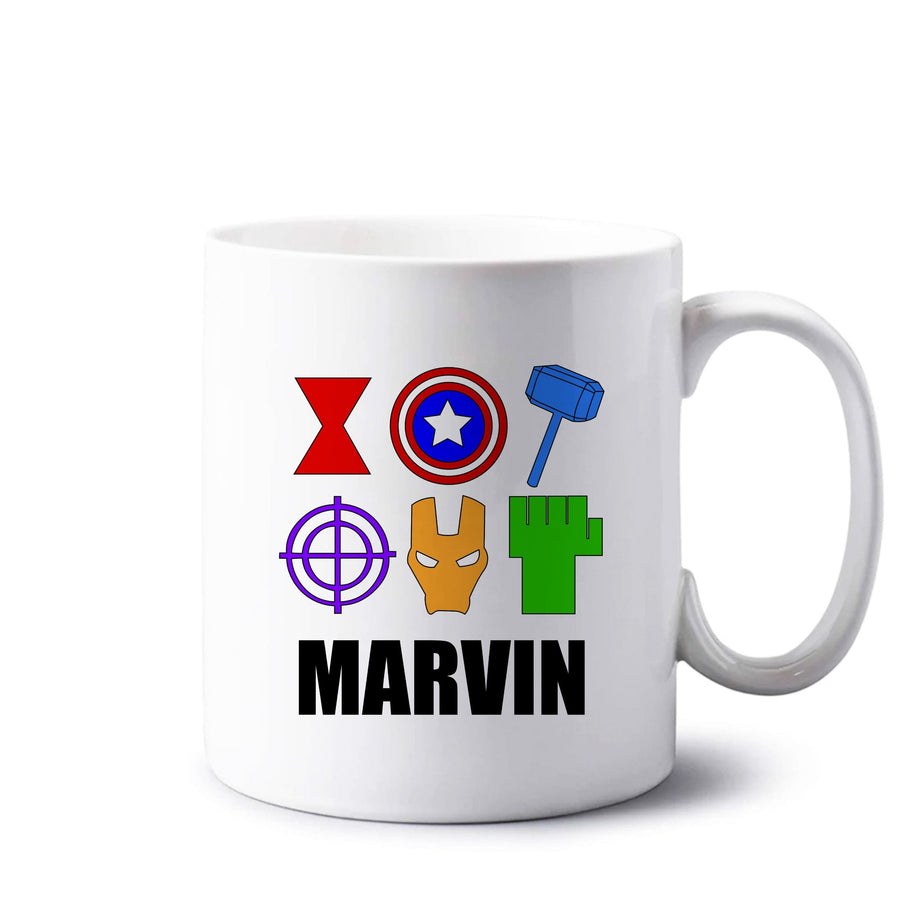 Icon Pattern - Personalised Marvel Mug