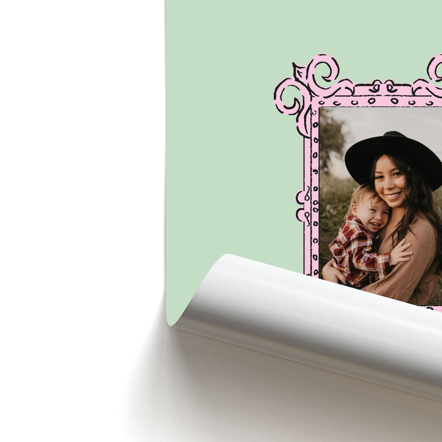 Pink Photo Frame - Personalised Mother's Day Poster