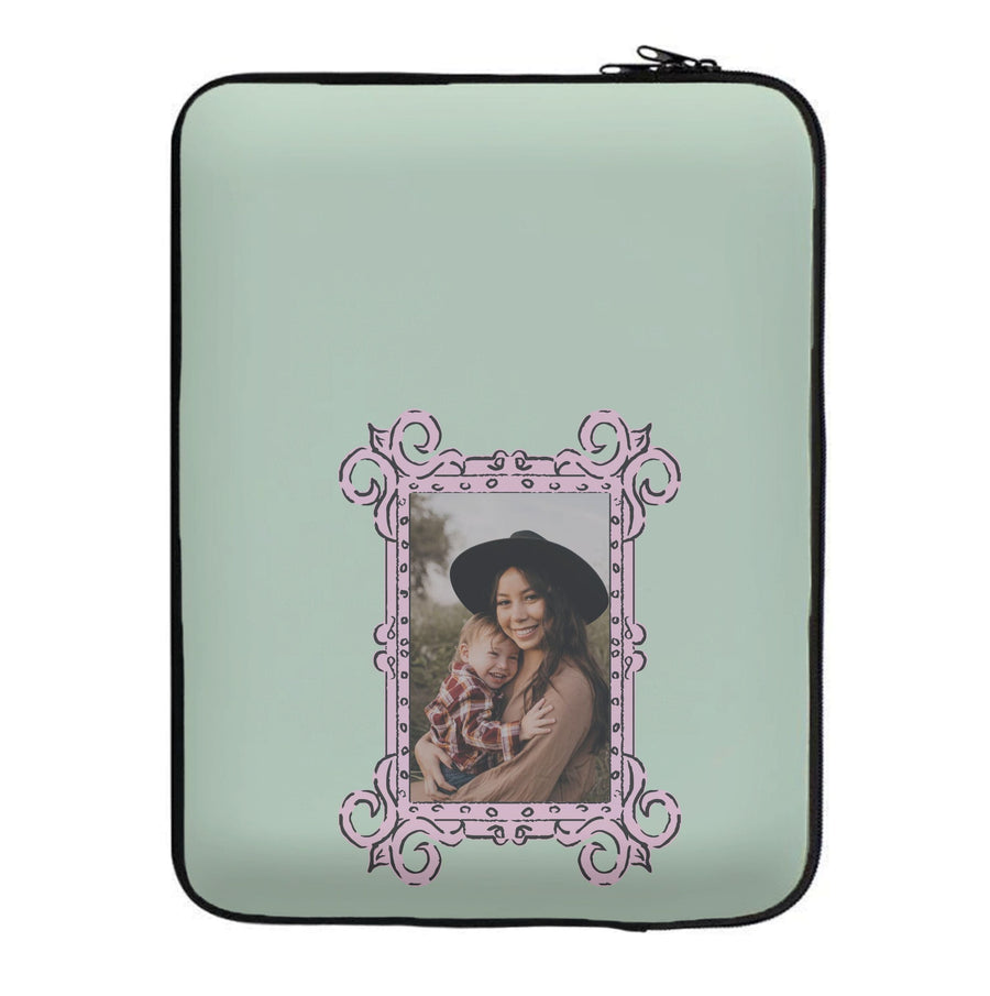 Pink Photo Frame - Personalised Mother's Day Laptop Sleeve