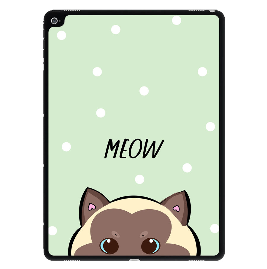 Meow Green - Cats iPad Case