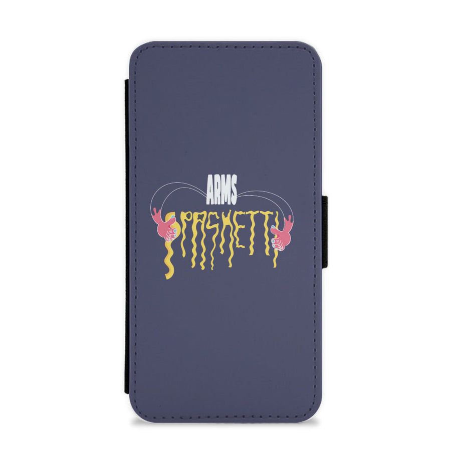 Arms Spaghetti - Dark Blue Flip / Wallet Phone Case