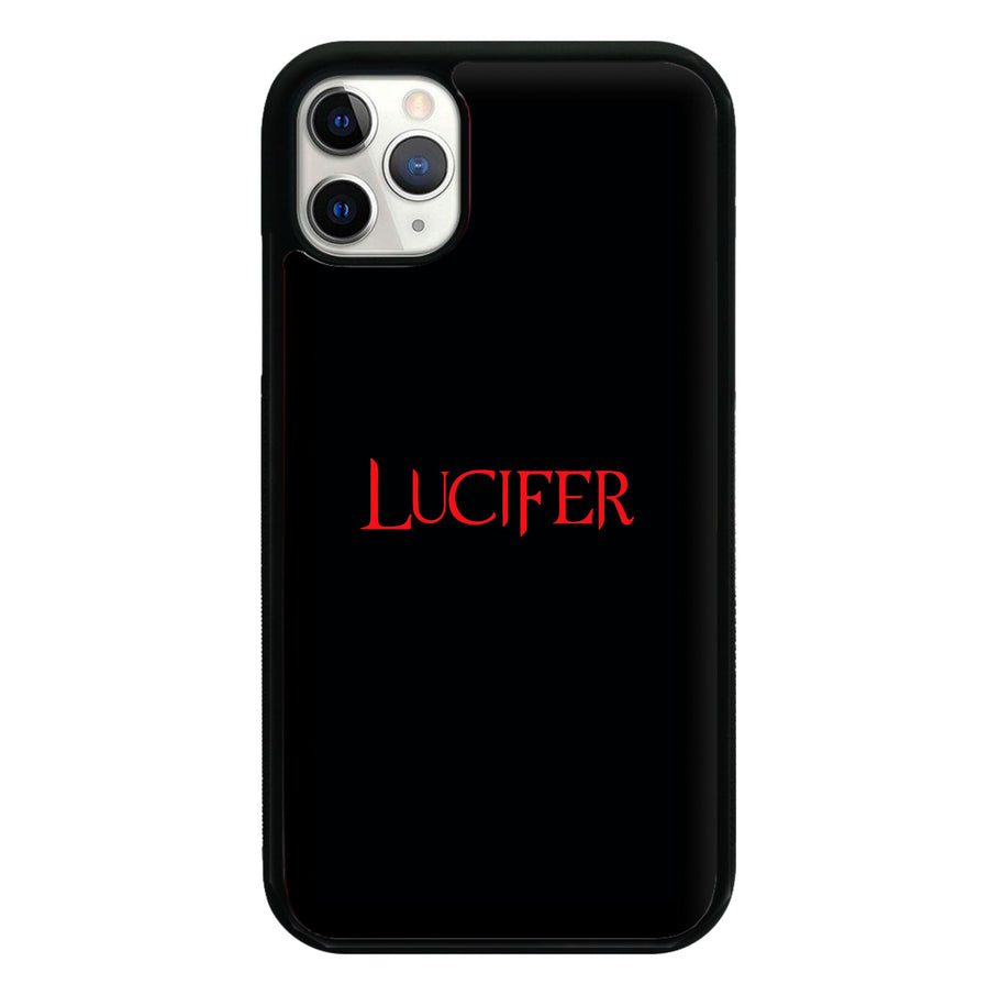 Lucifer Text Phone Case