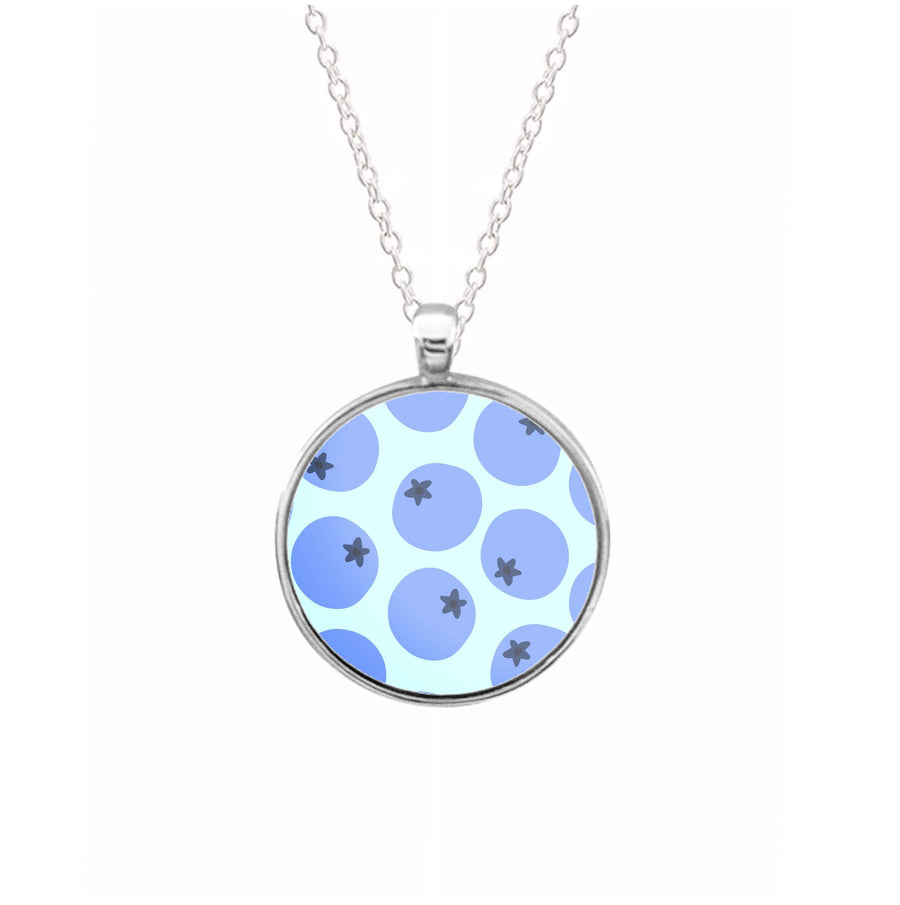 Blueberries - Fruit Patterns Necklace