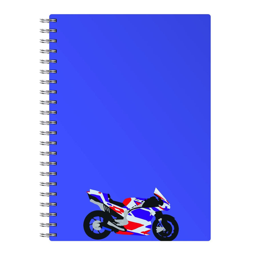 Red And Purple Motorbike - Moto GP Notebook