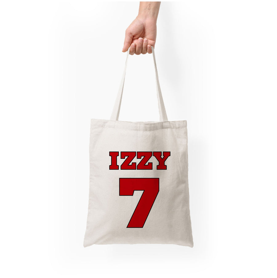 Black And White Stripes - Personalised Football   Tote Bag