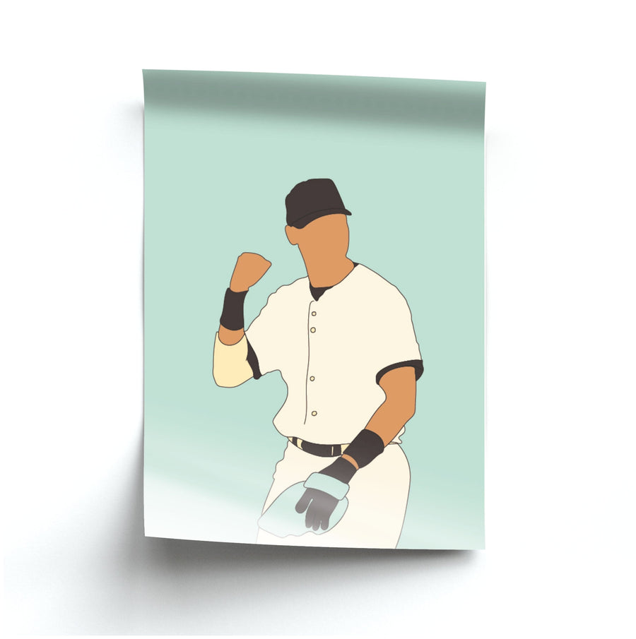 Derek Jeter Outline - Baseball Poster