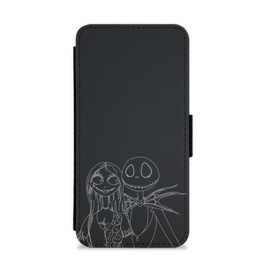 Jack And Sally - The Nightmare Before Christmas Flip / Wallet Phone Case