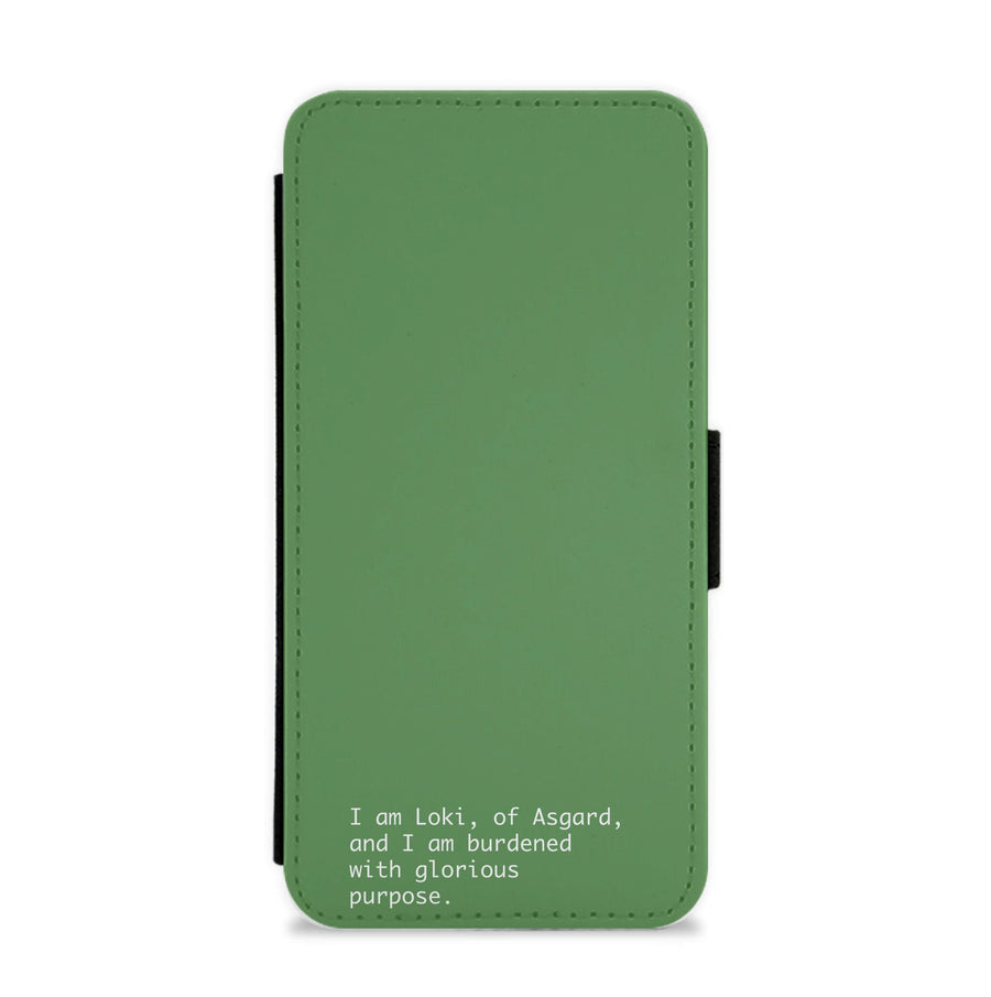 Burdened With Glorious Purpose - Loki Flip / Wallet Phone Case