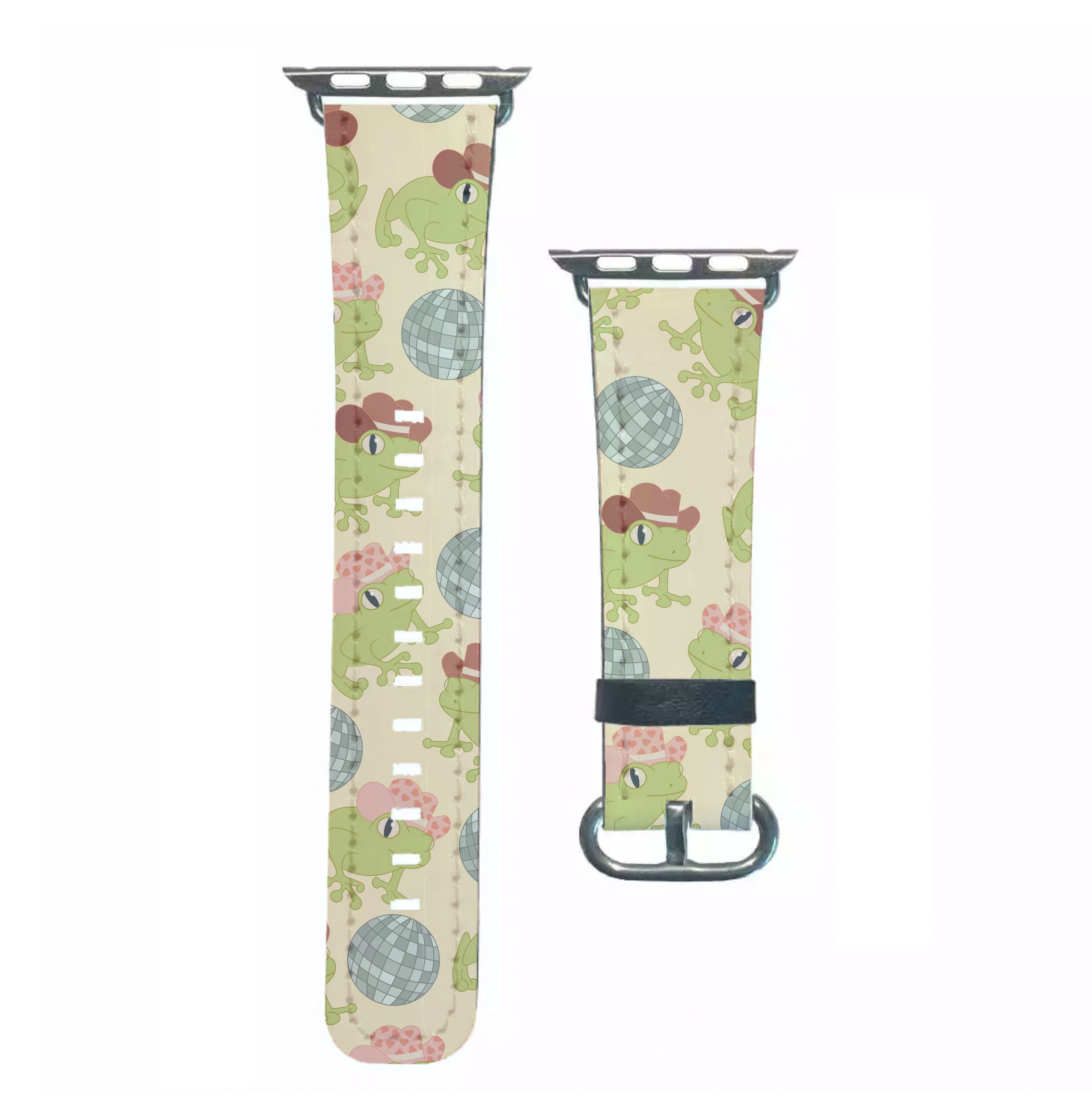Frogs With Cowboy Hats - Western Apple Watch Strap