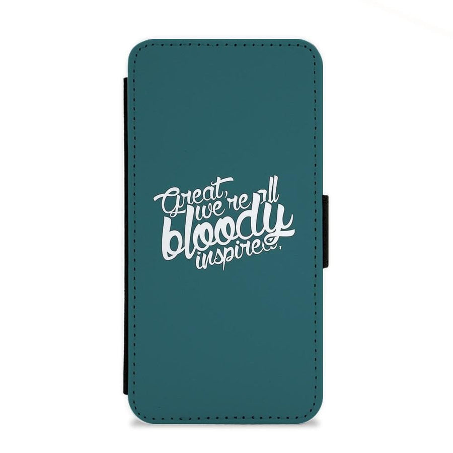 Great, We're All Bloody Inspired - Maze Runner Flip Wallet Phone Case - Fun Cases