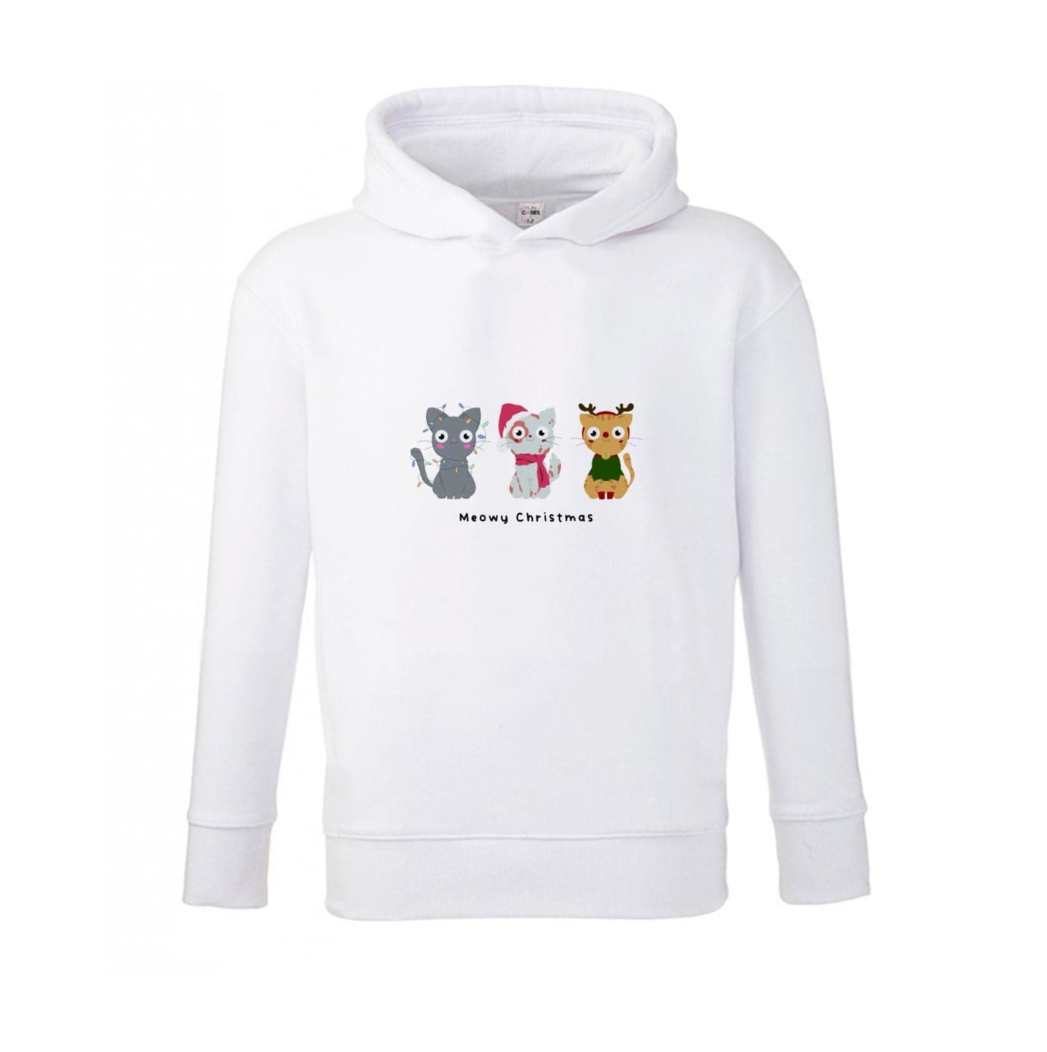 Meowy Christmas Kids Hoodie