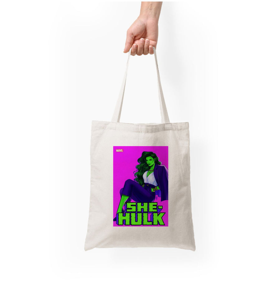 Suited Up - She Hulk Tote Bag