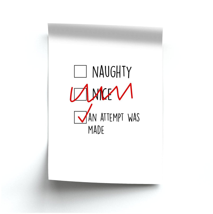 An Attempt Was Made - Naughty Or Nice  Poster