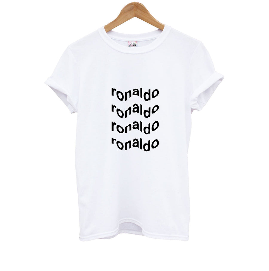 Wavy Text - Ronaldo Kids T-Shirt
