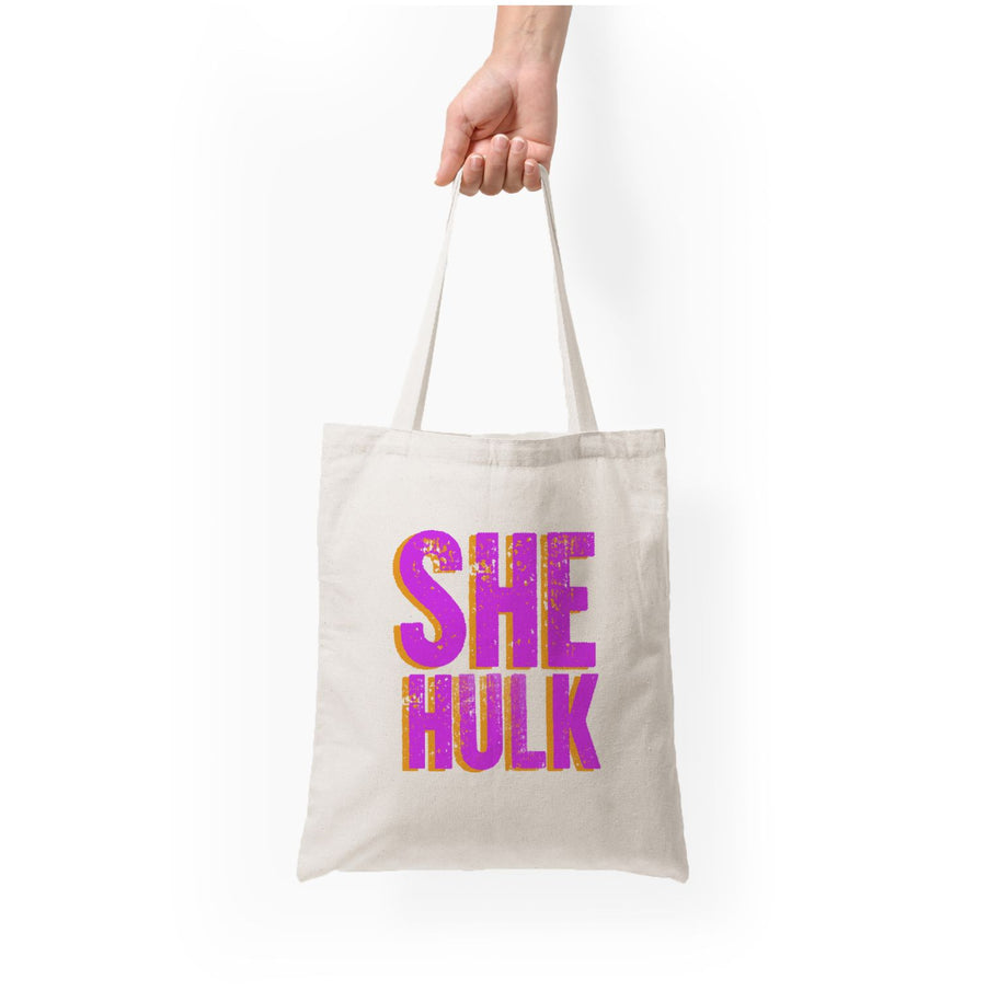Pink - She Hulk Tote Bag