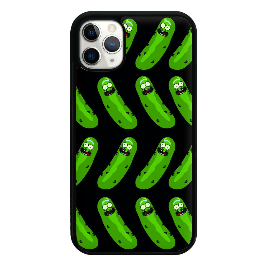Pickle Rick Pattern - Rick And Morty Phone Case