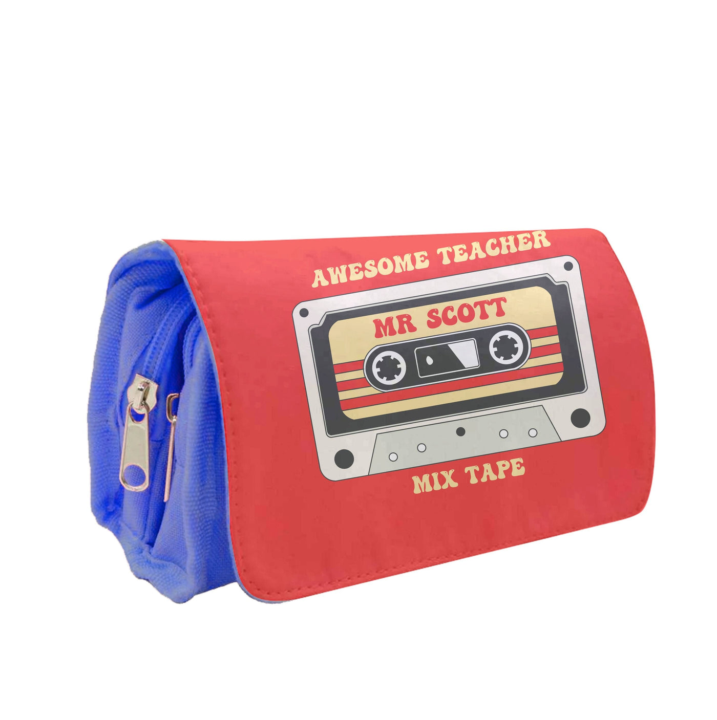 Awesome Teacher Mix Tape - Personalised Teachers Gift Pencil Case