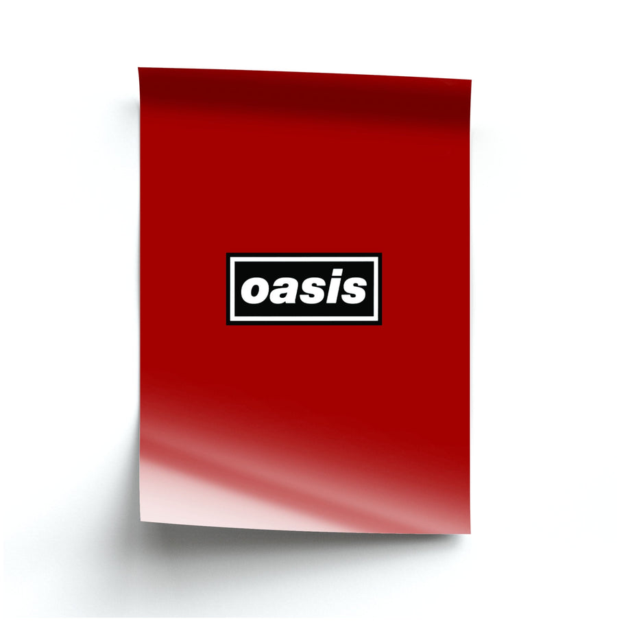 Band Name Red - Oasis Poster