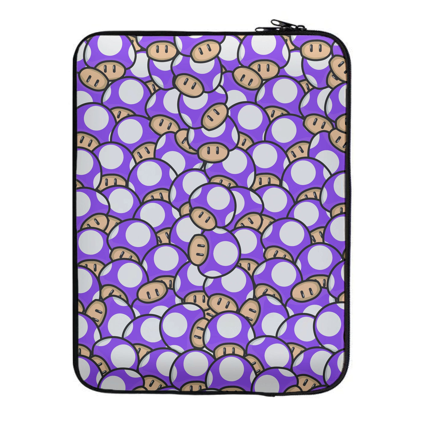 Mushroom Pattern - Purple Laptop Sleeve