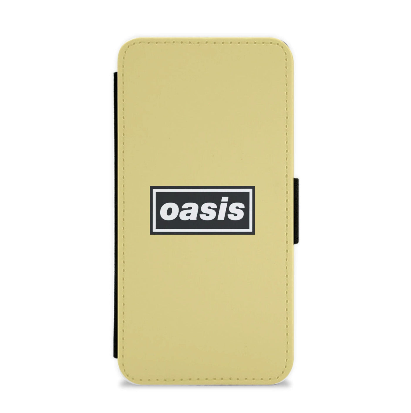 Band Name Yellow - Oasis Flip / Wallet Phone Case