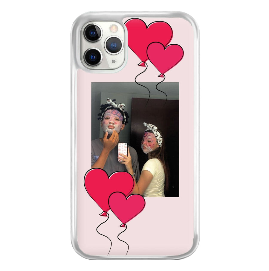 Heart Balloons - Personalised Couples Phone Case