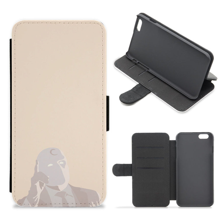 Pointing Up - Moon Knight Flip / Wallet Phone Case