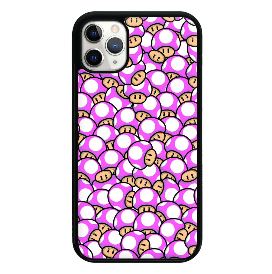 Mushroom Pattern - Pink Phone Case