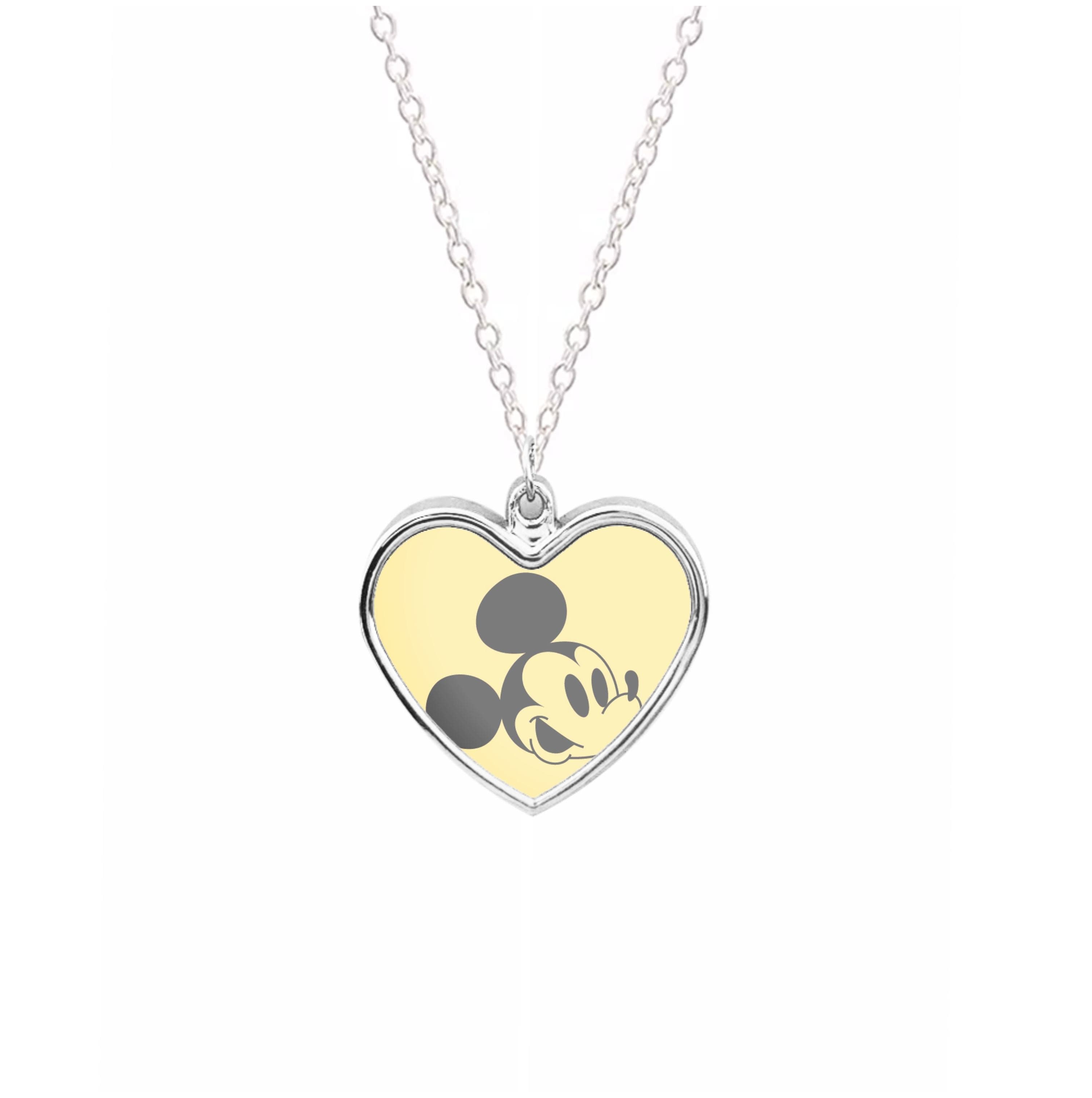 Yellow Mickey Necklace