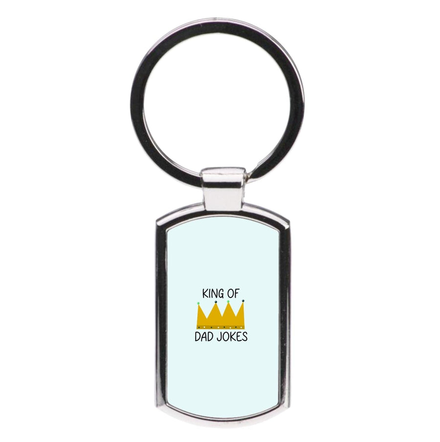 King Of Dad Jokes - Fathers Day Luxury Keyring