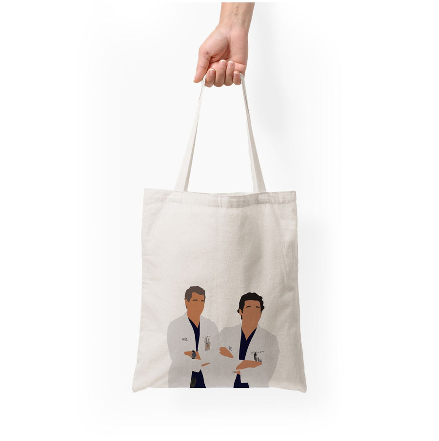 Two Doctors Arm Crossed - Grey's Anatomy Tote Bag