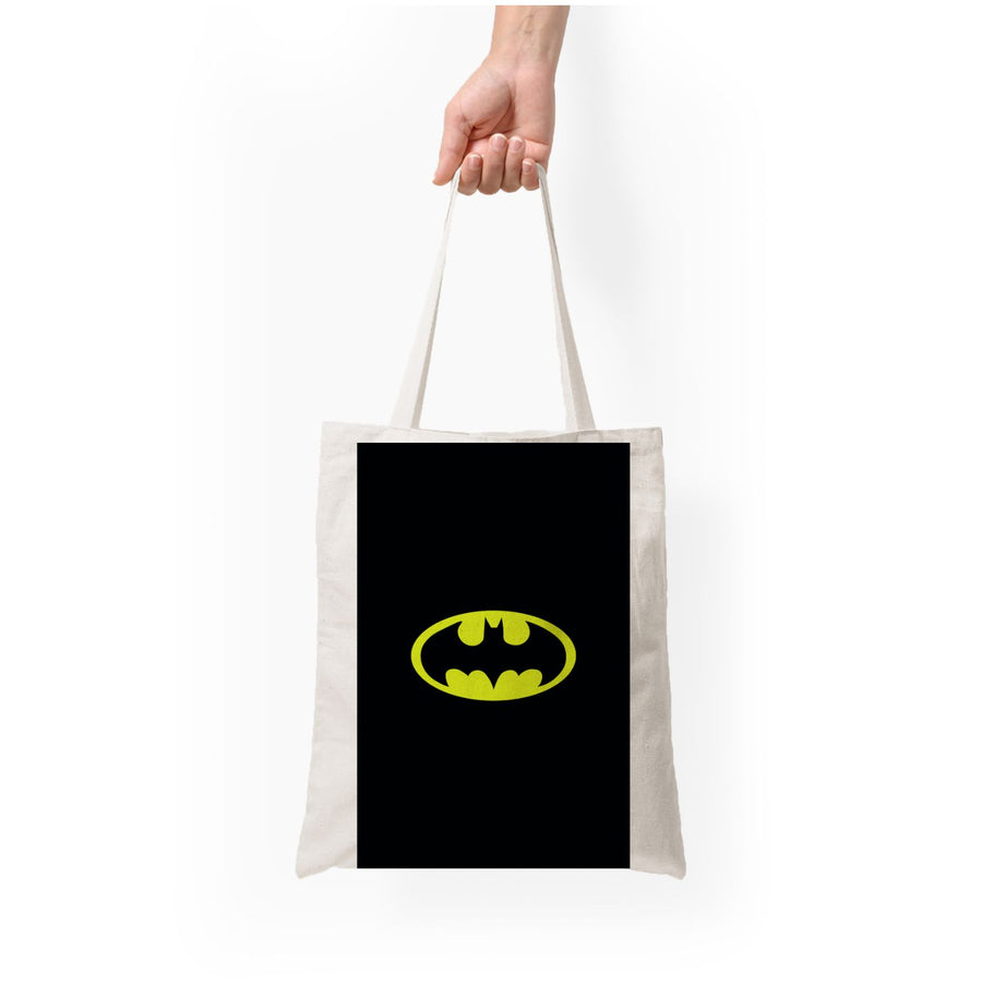 Black Batman Logo Tote Bag