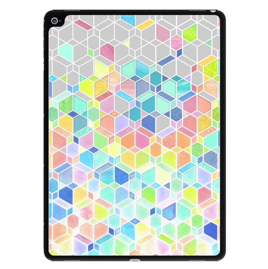 Bright Hexagon Pattern iPad Case