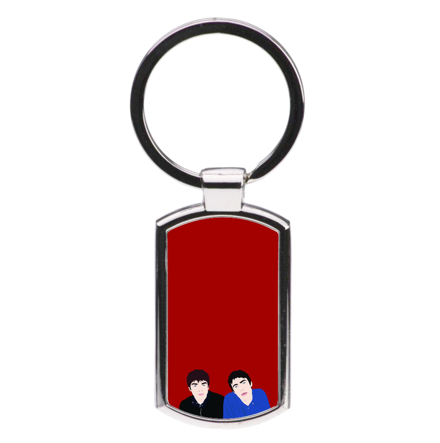 Noel And Liam Gallagher - Oasis Luxury Keyring