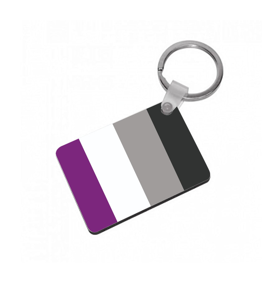 Asexual Flag - Pride Keyring