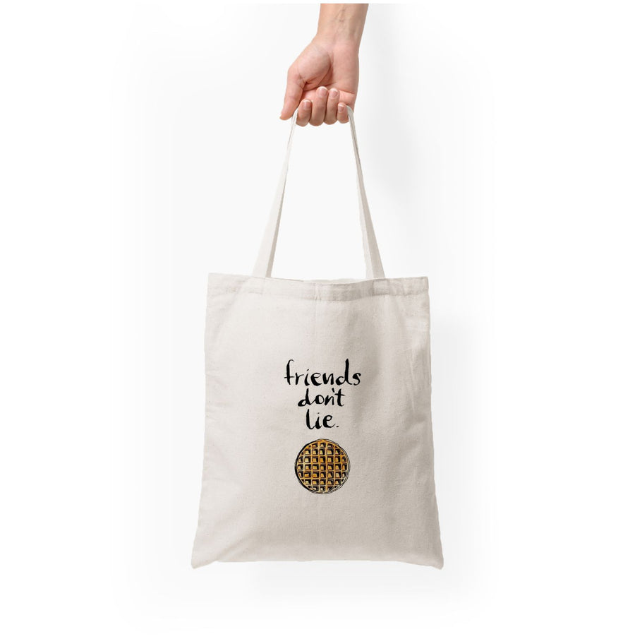 Friends Don't Lie Waffle - Stranger Things Tote Bag