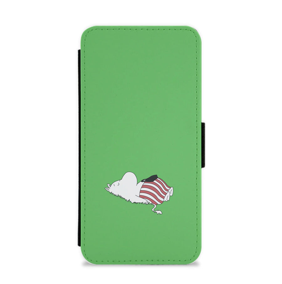 Moomin In Grass Flip / Wallet Phone Case