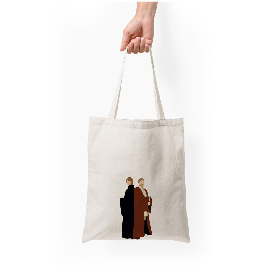 Luke Skywalker And Obi-Wan Kenobi - Star Wars Tote Bag