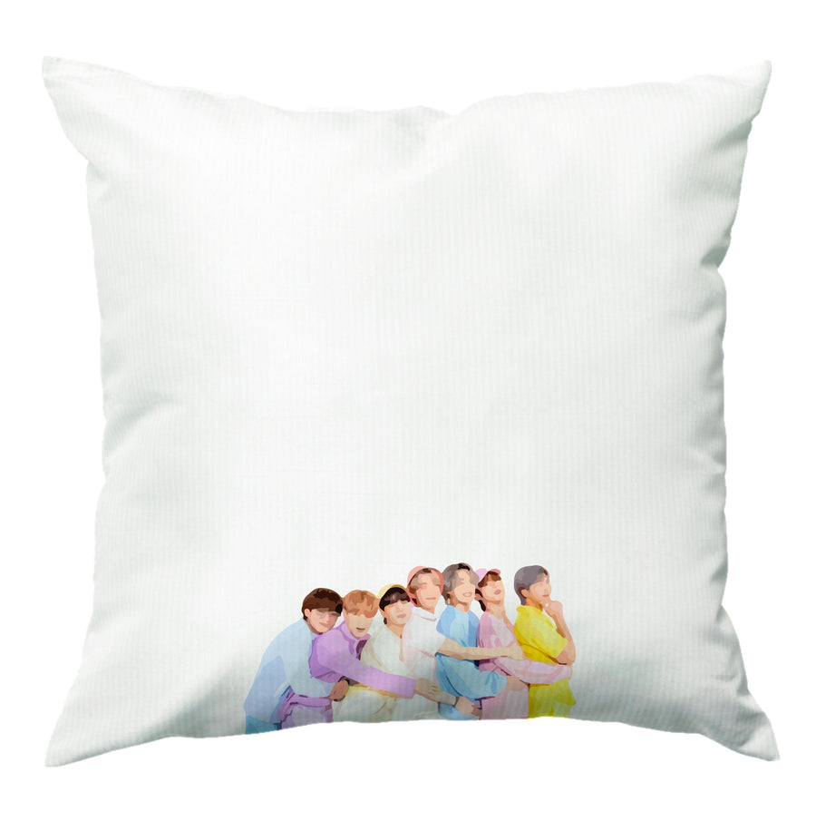Colourful BTS Band Cushion