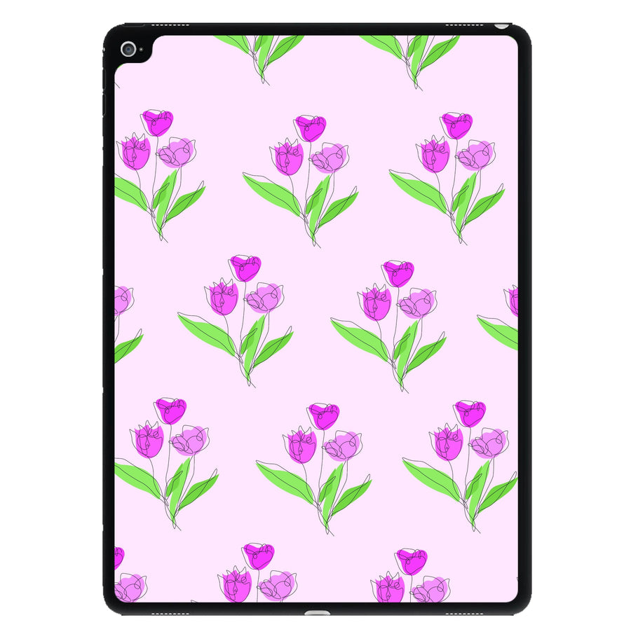 Pink Pattern - Floral iPad Case